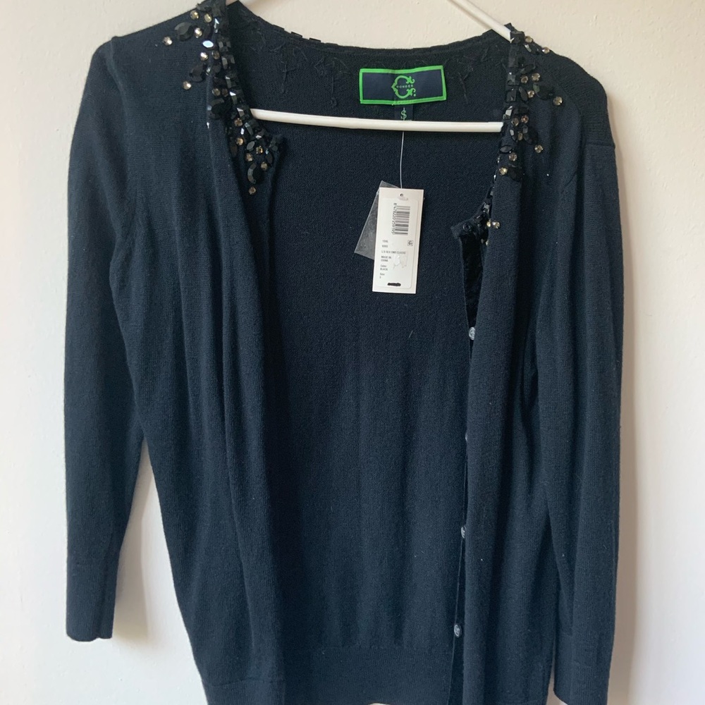 C. Wonder Navy Bejeweled Cardigan w/ Tags